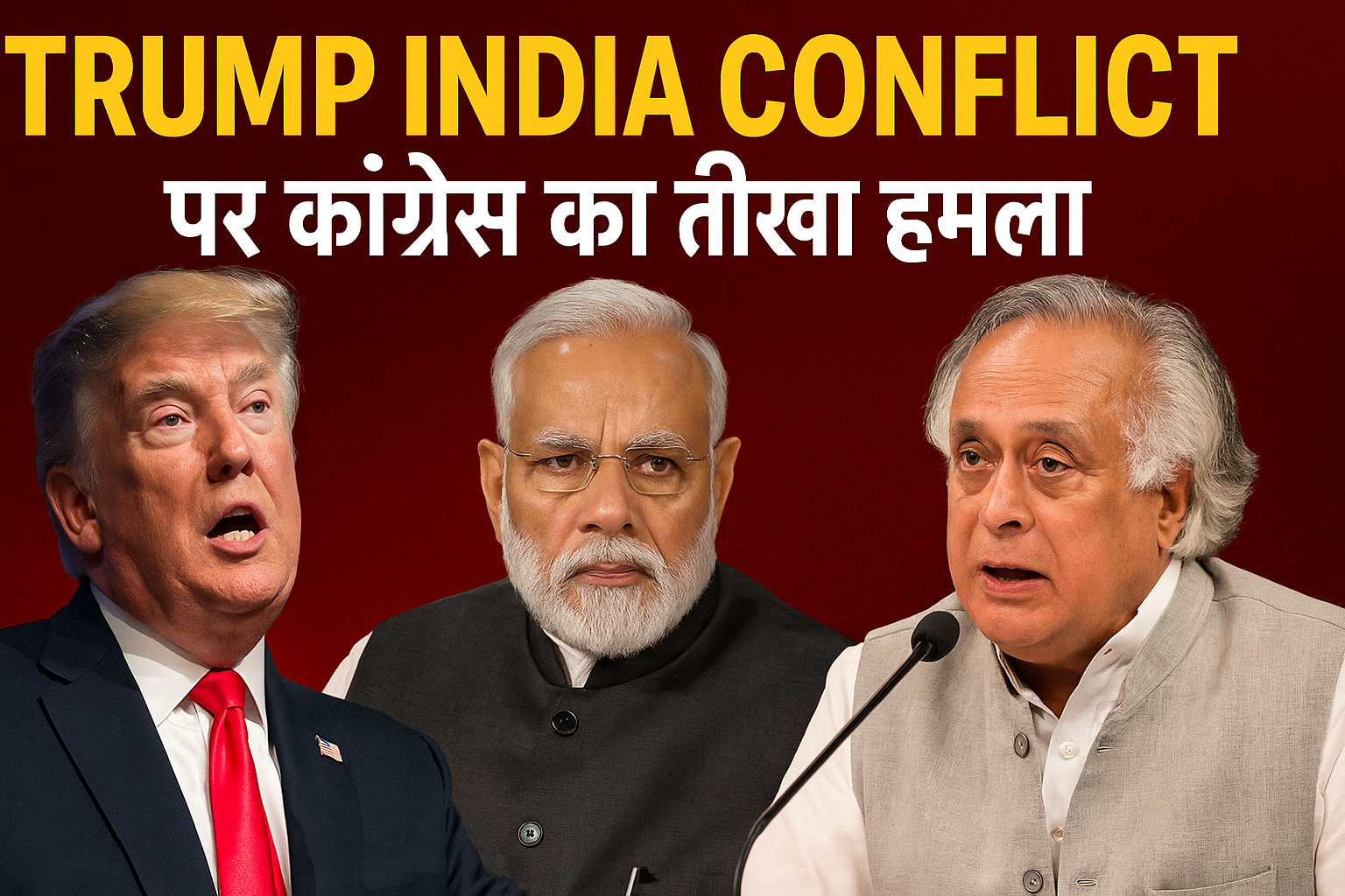 Trump India Conflict को लेकर कांग्रेस ने अमेरिका की भूमिका पर सवाल खड़े किए और भारत की विदेश नीति को कमजोर करने का आरोप लगाया। Trump India Conflict को लेकर कांग्रेस ने अमेरिका की भूमिका पर सवाल खड़े किए और भारत की विदेश नीति को कमजोर करने का आरोप लगाया।