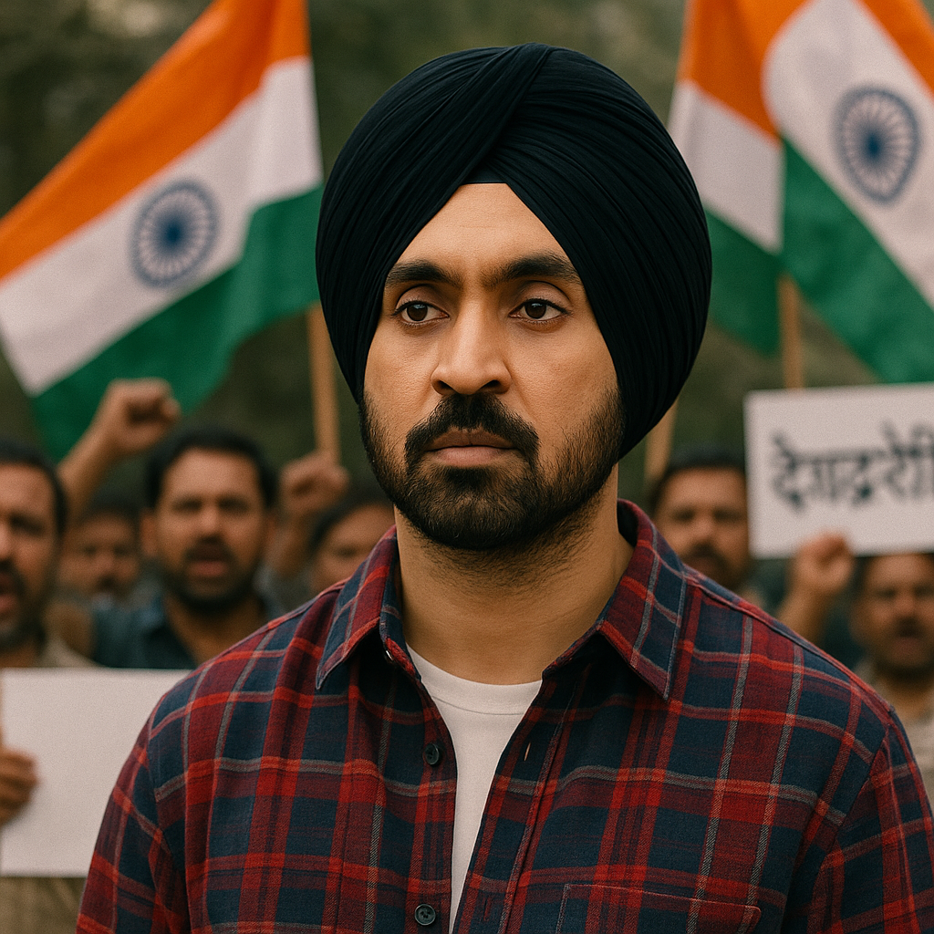 Diljit Dosanjh Controversy के तहत सरदार जी 3 फिल्म में पाकिस्तानी एक्ट्रेस के कारण विवाद बढ़ा, संगठनों ने देशद्रोह तक के आरोप लगाए।