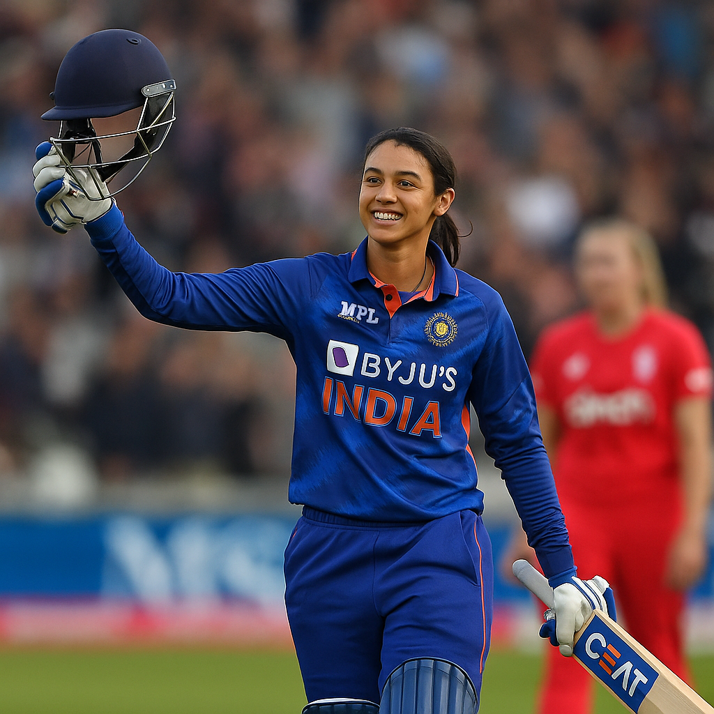 Smriti Mandhana Ranking में करियर बेस्ट रेटिंग के साथ T20 में तीसरे नंबर पर पहुंची, इंग्लैंड के खिलाफ शानदार शतक का मिला जबरदस्त फायदा।