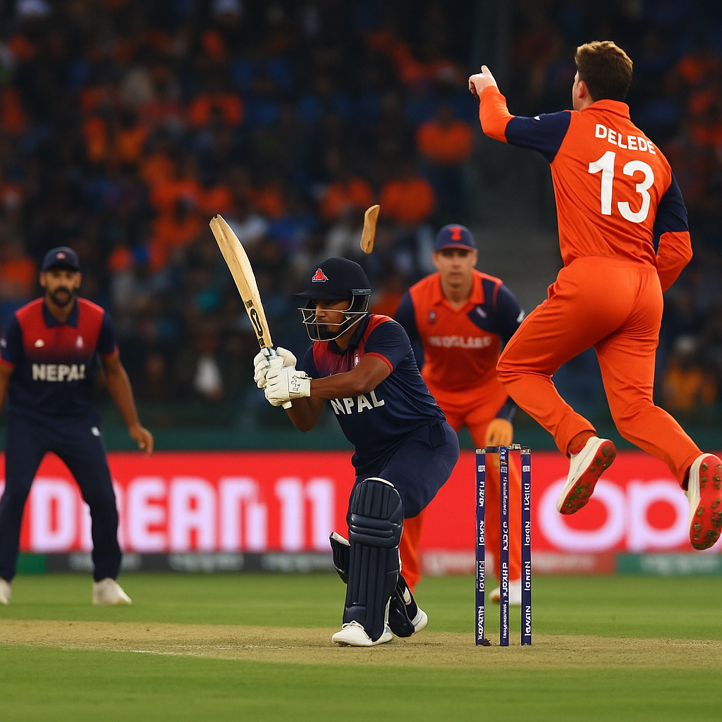 Nepal Netherlands Super Over में पहली बार एक ही मैच में 3 सुपर ओवर खेले गए, रोमांचक मुकाबले में नीदरलैंड ने नेपाल को हराकर जीत दर्ज की।
