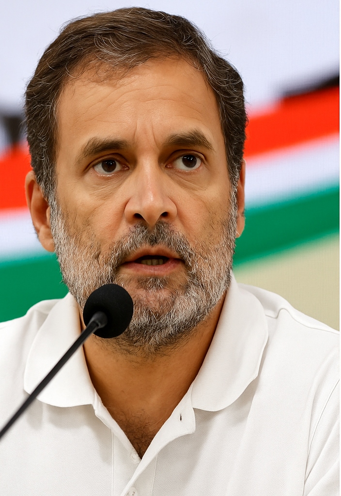 Rahul Gandhi Allegations: राहुल गांधी ने चुनाव आयोग और बीजेपी पर वोट चोरी का आरोप लगाया, महाराष्ट्र-कर्नाटक में गड़बड़ी के सबूत भी पेश किए।