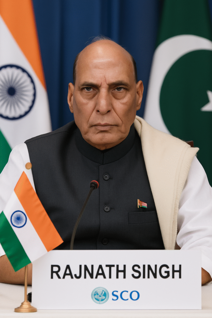 Operation Sindoor में भारतीय सेना ने आतंकी ठिकानों को तबाह किया। राजनाथ सिंह बोले- परीक्षा में परिणाम जरूरी होता है, नुकसान नहीं।