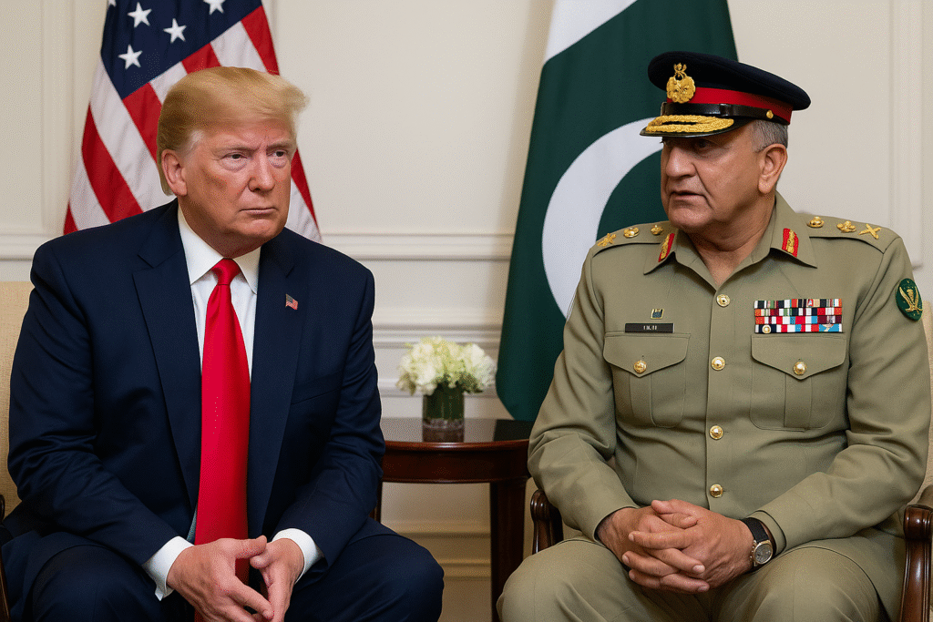 Trump Pakistan Meeting अमेरिकी राष्ट्रपति ट्रंप पाक सेना प्रमुख असीम मुनीर से लंच पर मिलेंगे, अमेरिका-पाक संबंधों पर भारत की नजर।
