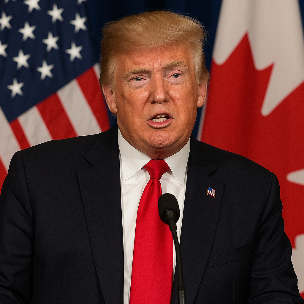 US Canada Trade पर ट्रंप का बड़ा बयान, कनाडा के डिजिटल टैक्स से नाराज अमेरिका ने सभी व्यापार वार्ताएं की समाप्त, जल्द टैरिफ की घोषणा।