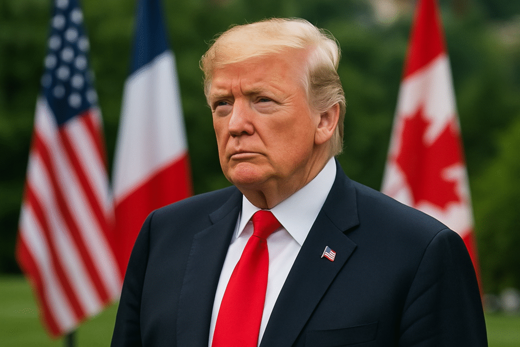 Donald Trump G7 सम्मेलन से जल्दी रवाना हुए, बोले ईरान परमाणु हथियार नहीं रख सकता, G7 देशों ने इजरायल को समर्थन और ईरान से तनाव खत्म करने की अपील की।