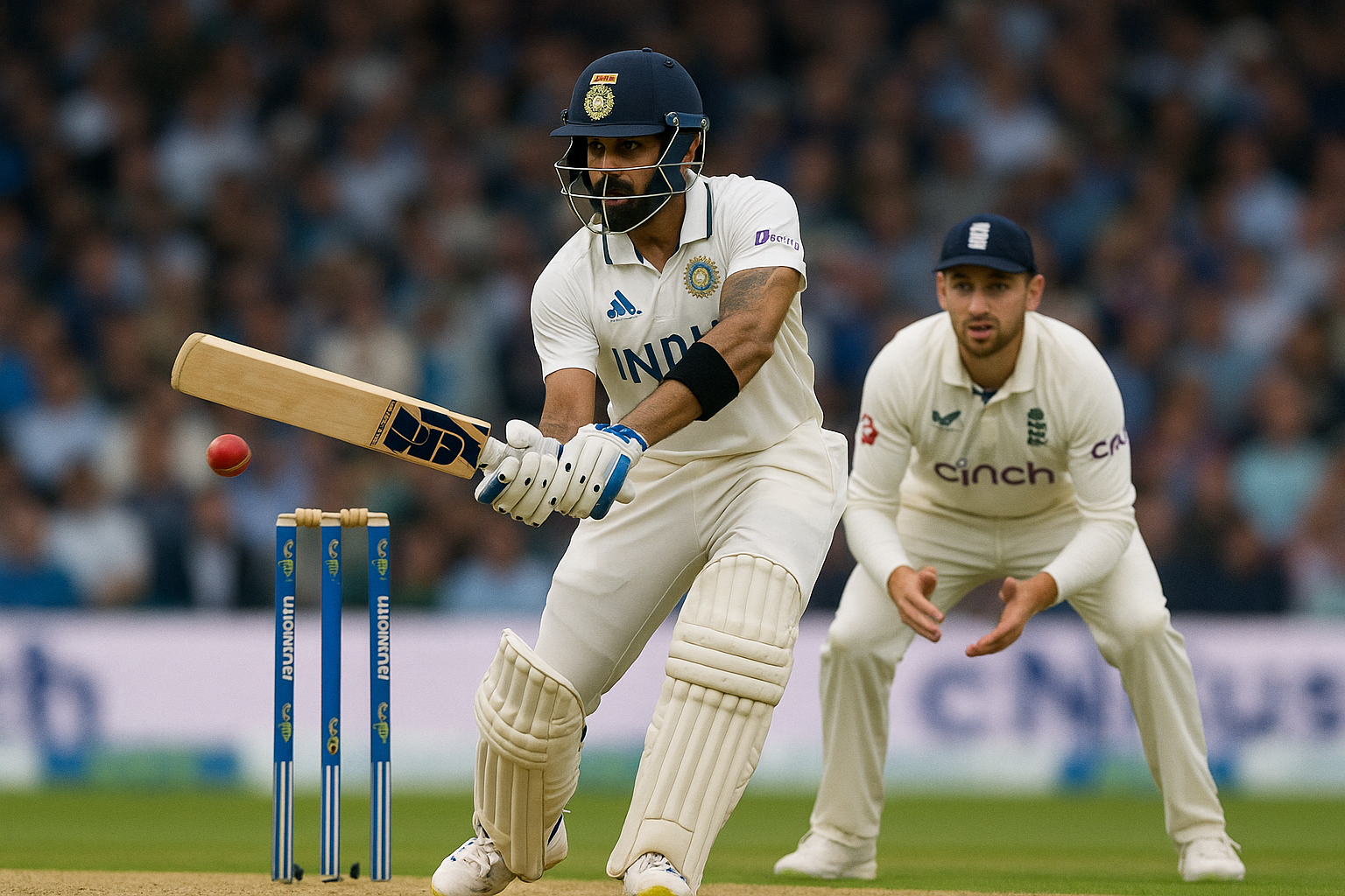 India England Test का तीसरा मुकाबला अंतिम दिन रोमांचक मोड़ पर, भारत को जीत के लिए 135 रन और इंग्लैंड को 6 विकेट की जरूरत।