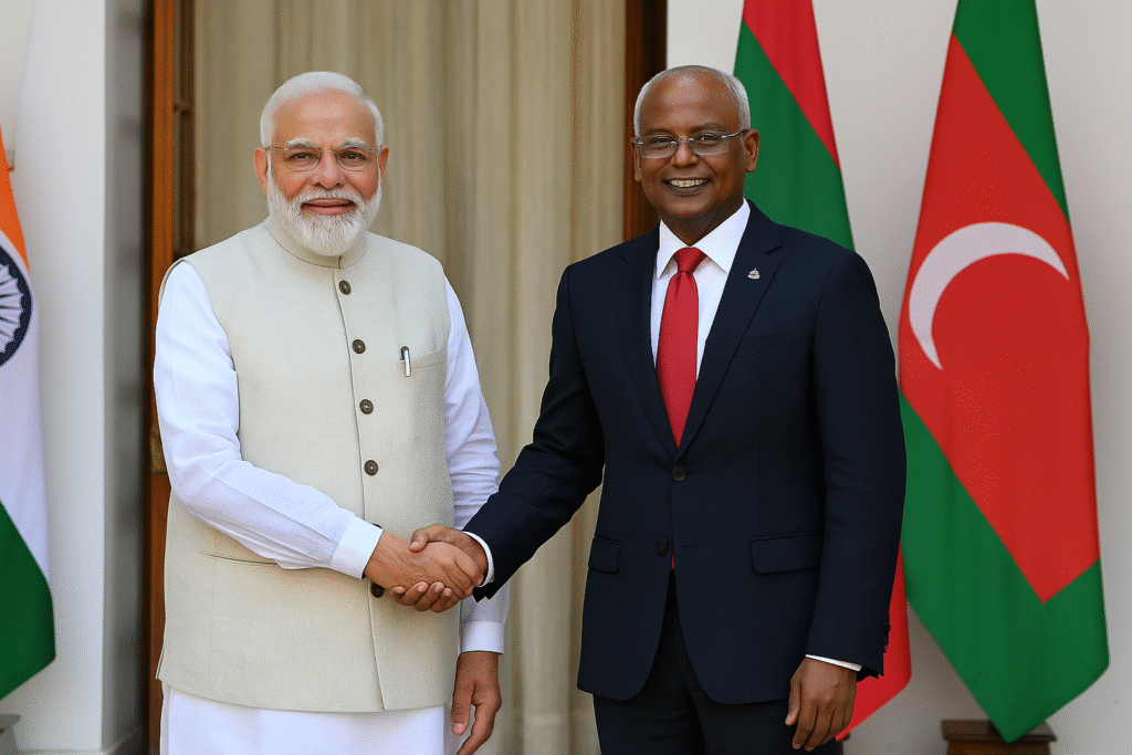 India Maldives Relations के तहत पीएम मोदी की यात्रा में 8 समझौते, 4850 करोड़ की मदद और रक्षा-सांस्कृतिक सहयोग पर चर्चा हुई।