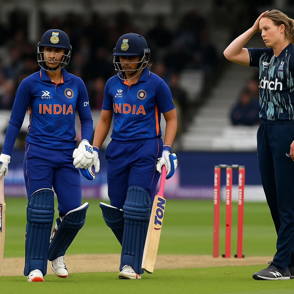 India vs England महिला वनडे सीरीज 1-1 की बराबरी पर पहुंची। बारिश से प्रभावित दूसरे मुकाबले में इंग्लैंड ने भारत को 8 विकेट से हराया।