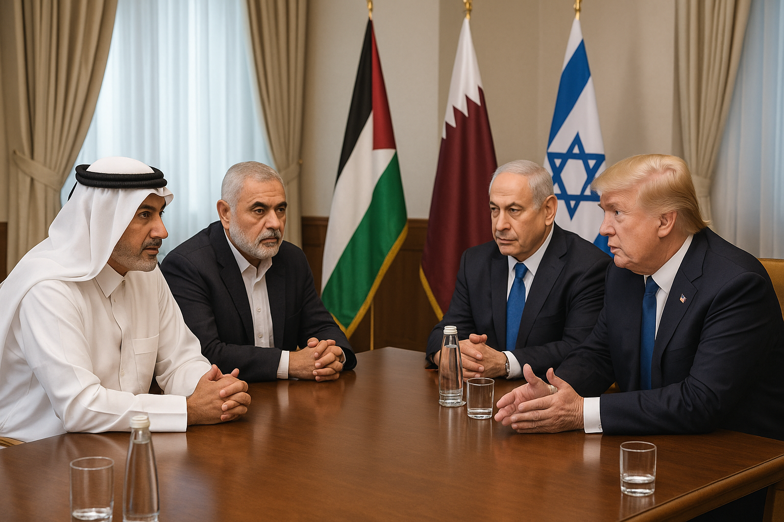 Israel Hamas Ceasefire गाजा में संघर्ष खत्म करने के लिए कतर में बातचीत, ट्रंप की हमास को चेतावनी, संघर्ष विराम पर बनी सहमति।