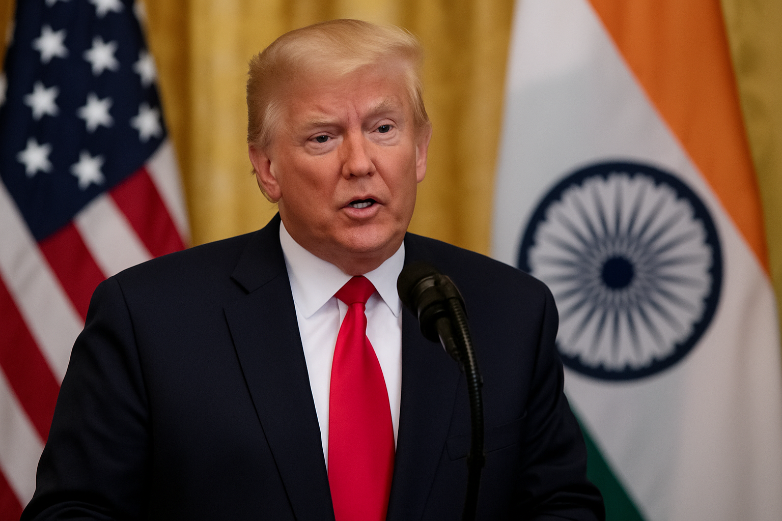 India US Tariff: भारत-अमेरिका के बीच 50% टैरिफ विवाद गहराया, पीएम मोदी और डोनाल्ड ट्रंप की मुलाकात में ट्रेड डील सुलझाने की कोशिश हो सकती है।