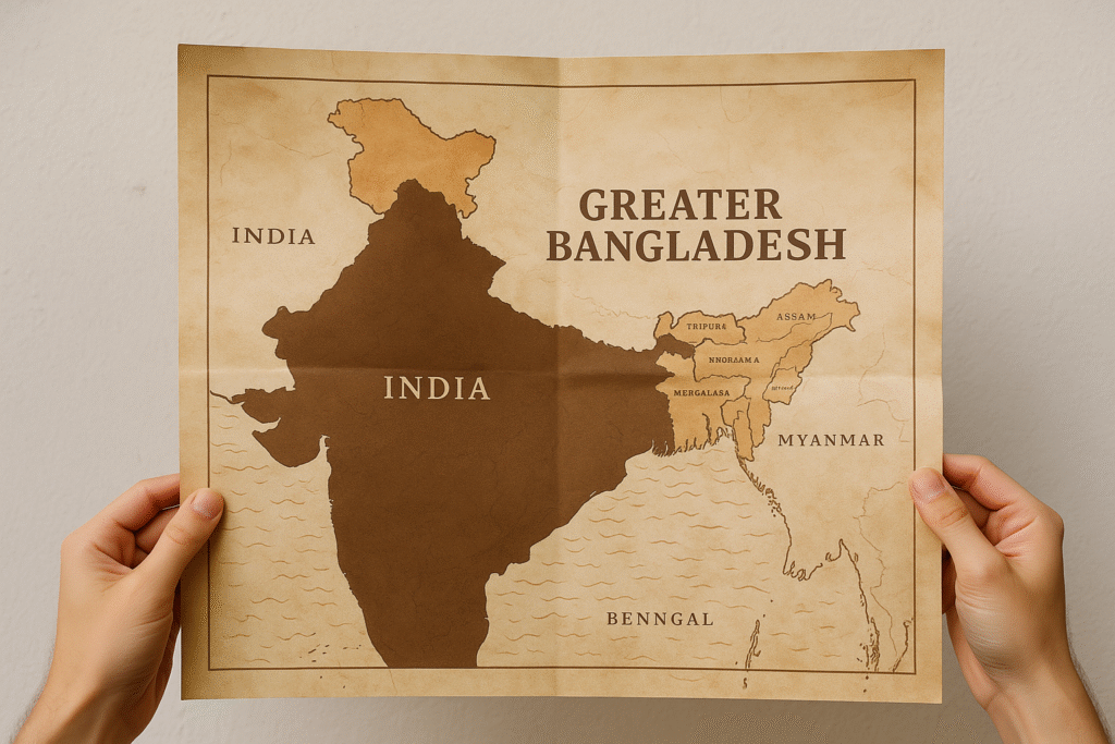 Bangladesh Map Controversy को लेकर भारत में हंगामा, बांग्लादेश की यूनिवर्सिटी प्रदर्शनी में भारत के 7 राज्यों को नक्शे में दिखाया गया।
