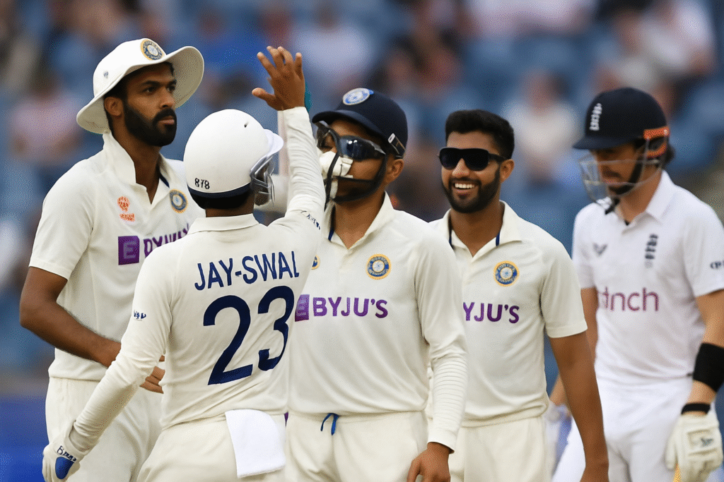 India England Test सीरीज 2-2 से ड्रॉ रही, ICC पेनल्टी के कारण इंग्लैंड चौथे स्थान पर पहुंचा, जबकि भारत वर्ल्ड टेस्ट चैंपियनशिप में तीसरे स्थान पर।