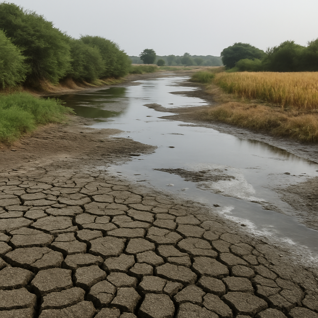 Indus River Crisis के कारण सिंधु डेल्टा में पानी की भारी कमी है। खारे पानी के प्रवेश से जमीन बंजर हो रही है और लोग पलायन को मजबूर हैं।