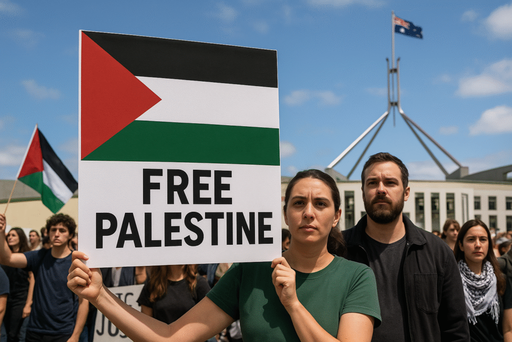 Palestine Recognition पर ऑस्ट्रेलिया, कनाडा, फ्रांस और ब्रिटेन ने शर्तों के साथ फिलीस्तीन को स्वतंत्र देश की मान्यता देने का ऐलान किया।