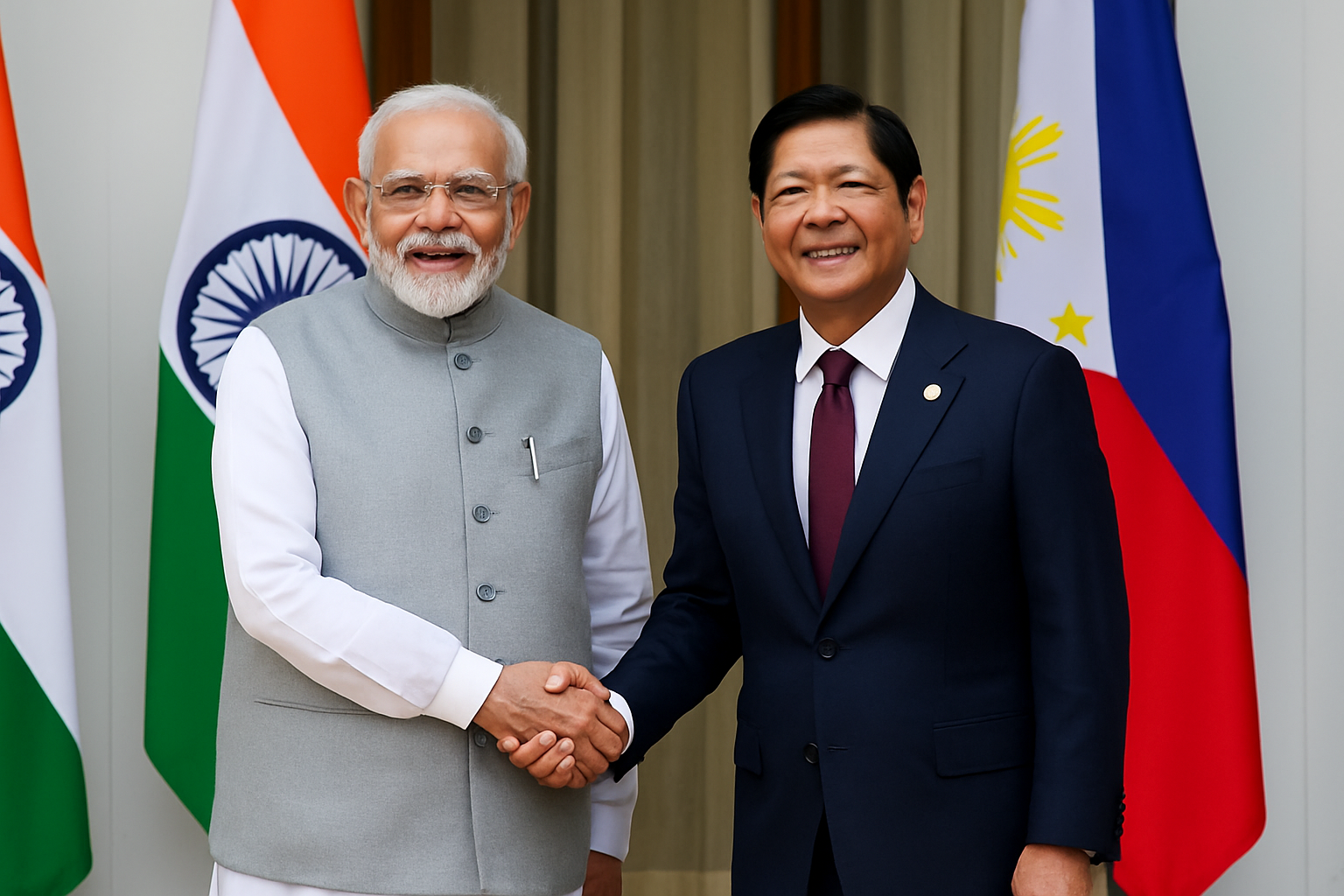 Philippines President India दौरे पर मोदी से मिले, वीजा फ्री एंट्री, रक्षा डील, ब्रह्मोस मिसाइल, सीधी फ्लाइट और कूटनीति पर बनी सहमति।